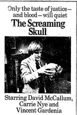 Poster de la película The Screaming Skull