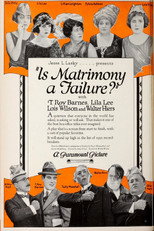 Poster de la película Is Matrimony a Failure?
