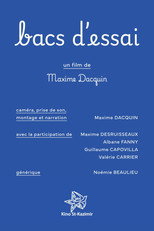 Poster de la película Bacs d'essai