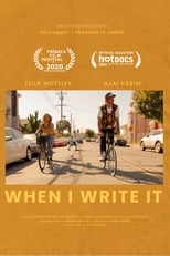 Poster de la película When I Write It