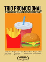 Trio Promocional de Hambúrguer, Batata Frita e Refrigerante poster