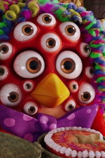 The Angry Birds Movie but it's ruined by AI poster