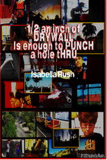 1/2 AN INCH OF DRYWALL IS ENOUGH TO PUNCH A HOLE THROUGH poster