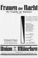 Poster for Die Tragödie der Entehrten