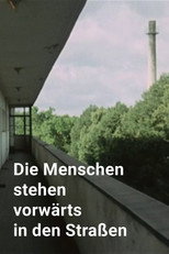 Die Menschen stehen vorwärts in den Straßen poster