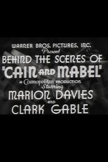 Poster for Behind the Scenes of Cain and Mabel