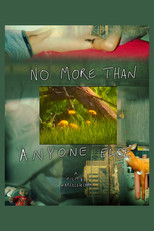 NO MORE THAN ANYONE ELSE poster