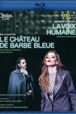 Poster for Poulenc's  The Human Voice / Bartók's Bluebeard's Castle