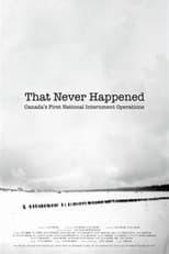 Poster for That Never Happened: Canada's First National Internment Operations 