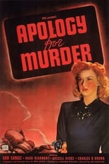 Poster for Apology for Murder