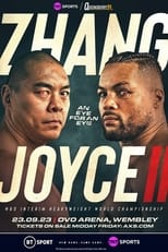 Poster for Zhilei Zhang vs. Joe Joyce II