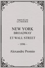 Poster for New York, Broadway and Wall Street