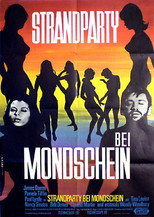Strandparty bei Mondschein