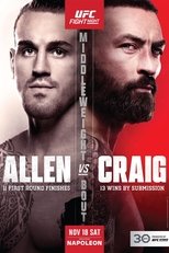UFC Fight Night 232: Allen vs. Craig main poster