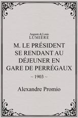 Poster for M. le président se rend au déjeuner en gare de Perrégaux