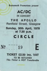 Poster for AC/DC: Live At The Apollo, Glasgow