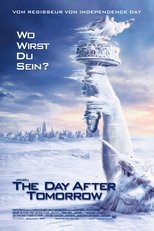The Day After Tomorrow: Lange prognostiziert, setzen sie plötzlich innerhalb kürzester Zeit weltweit ein, gewaltige Naturereignisse, die eine neue Eiszeit einläuten: Hagelstürme in Tokio, Schneefälle in Indien, Tornados über Los Angeles. Endlich reagiert auch die Regierung und evakuiert alle US-Bürger der südlichen Staaten nach Mexiko, während man mangels Zeit alle anderen dem sicheren Kältetod überlässt. Einzig Klimaforscher Jack Hall kämpft sich durch Blitzeis und Schnee nach Norden, denn sein Sohn sitzt in der New Yorker Bibliothek fest. The Day After Tomorrow: Lange prognostiziert, setzen sie plötzlich innerhalb kürzester Zeit weltweit ein, gewaltige Naturereignisse, die eine neue Eiszeit einläuten: Hagelstürme in Tokio, Schneefälle in Indien, Tornados über Los Angeles. Endlich reagiert auch die Regierung und evakuiert alle US-Bürger der südlichen Staaten nach Mexiko, während man mangels Zeit alle anderen dem sicheren Kältetod überlässt. Einzig Klimaforscher Jack Hall kämpft sich durch Blitzeis und Schnee nach Norden, denn sein Sohn sitzt in der New Yorker Bibliothek fest.
