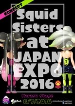 Poster for Splatoon - Squid Sisters Concert at Japan Expo 2016 