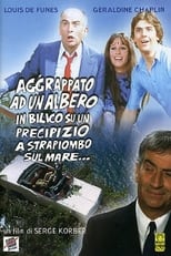 Poster di Aggrappato ad un albero, in bilico su un precipizio a strapiombo sul mare