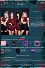 Poster for BlackPink at A-Nation Osaka Japan