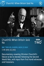 Poster for Churchill: When Britain Said No 