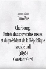 Fêtes franco-russes: Cherbourg, Entrée des Souverains russes et du président de la République sous le hall (1896)