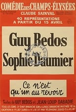 Poster for Guy Bedos & Sophie Daumier - Ce n'est qu'un au revoir