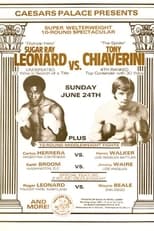 Poster for Sugar Ray Leonard vs. Tony Chiaverini