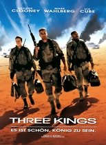 Three Kings: Der Golfkrieg ist zu Ende, doch die Einheit um den knallharten Haudegen Archie Gates denkt noch nicht daran, nach Hause zu fahren – nicht ohne den sagenhaften Goldschatz, den die irakischen Invasoren während des Krieges aus Kuwait weggeschafft haben. Ein geheimnisvoller Lageplan soll die Truppe zu dessen Versteck führen, doch der Weg dorthin entwickelt sich zu einem hochexplosiven Abenteuer, die Soldaten müssen sich erstmals mit der komplexen Situation in einem Land auseinandersetzen, das auch gegen die eigenen Einwohner Krieg führt... Three Kings: Der Golfkrieg ist zu Ende, doch die Einheit um den knallharten Haudegen Archie Gates denkt noch nicht daran, nach Hause zu fahren – nicht ohne den sagenhaften Goldschatz, den die irakischen Invasoren während des Krieges aus Kuwait weggeschafft haben. Ein geheimnisvoller Lageplan soll die Truppe zu dessen Versteck führen, doch der Weg dorthin entwickelt sich zu einem hochexplosiven Abenteuer, die Soldaten müssen sich erstmals mit der komplexen Situation in einem Land auseinandersetzen, das auch gegen die eigenen Einwohner Krieg führt...