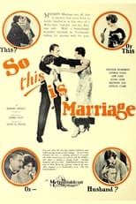 Poster for So This Is Marriage