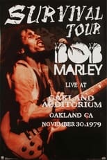 Poster for Bob Marley and The Wailers Live at Oakland Auditorium