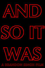 Poster for And So It Was