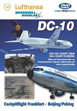 Frankfurt to Beijing in a Lufthansa DC-10 poster