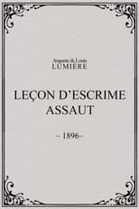 Poster for Leçon d’escrime : assaut