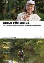 Poster for Line by Line - a film on the composer Ernstalbrecht Stiebler