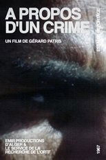 Poster for A Propos D'Un Crime 