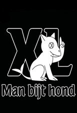 Man Bijt Hond XL poster