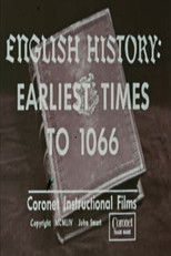 English History: Earliest Times to 1066 poster