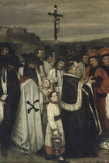 Courbet « La place du mort » poster