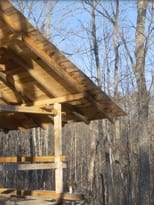 Poster for Worthy of Temples: Building a Timber Frame Cabin with Traditional Wood Joinery