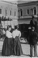 Le président arrivant à l’inauguration du monument de Paul Baudry