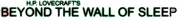 Logo of Beyond the Wall of Sleep image size 1443x138