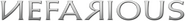 Logo of Nefarious image size 4265x495