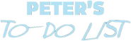 Logo of Peter's To-Do List image size 563x175