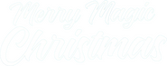 Logo of Merry Magic Christmas image size 1557x615