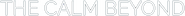Logo of The Calm Beyond image size 957x82