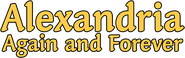 Logo of Alexandria Again and Forever image size 1267x399