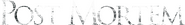 Logo of Post Mortem image size 4080x552