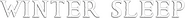 Logo of Winter Sleep image size 1886x184