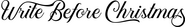 Logo of Write Before Christmas image size 1782x260